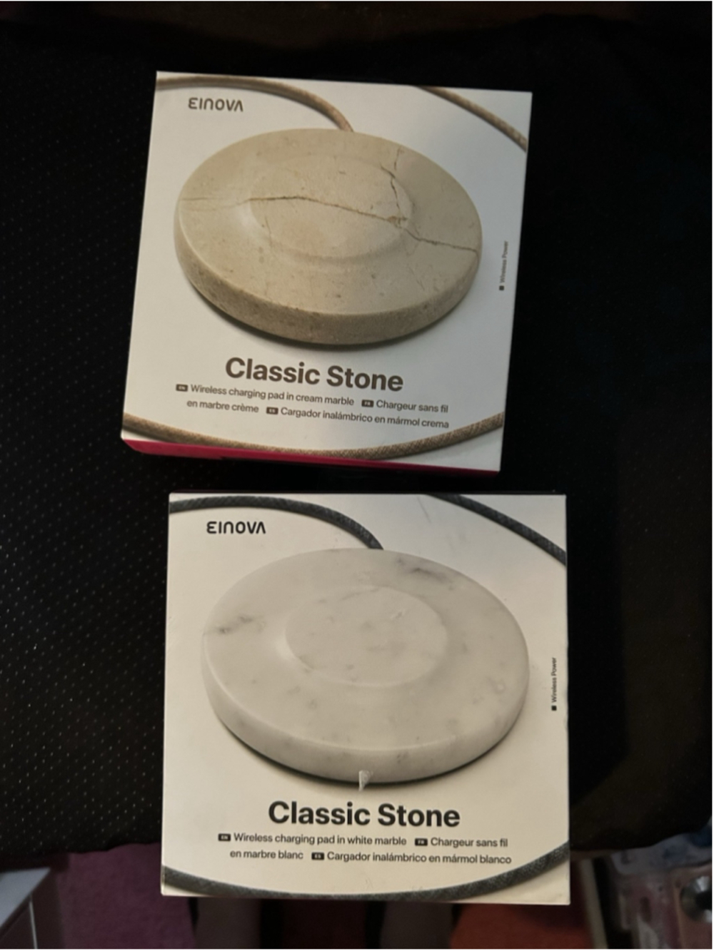 Einova Classic Stone Wireless Charging Pad Genuine Marble-Two Varieties